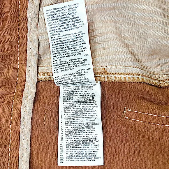 Gap Work-Force Carpenter Crop Pants 14 Summer Spice Brown Utility Canvas EUC - Picture 8 of 11